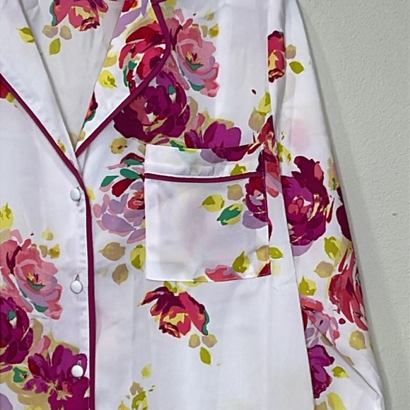 Kate Spade New York Charmeuse Notch Collar Short Pajama Set - Picture 3 of 11